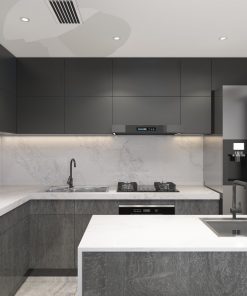 Premium White Quartz custom kitchen design toronto