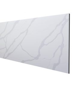 T104 Calacatta Flame premium quartz fabrication toronto