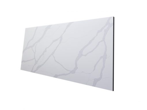 T104 Calacatta Flame premium quartz fabrication toronto
