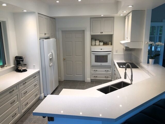 custom quartz porcelain granite kitchen