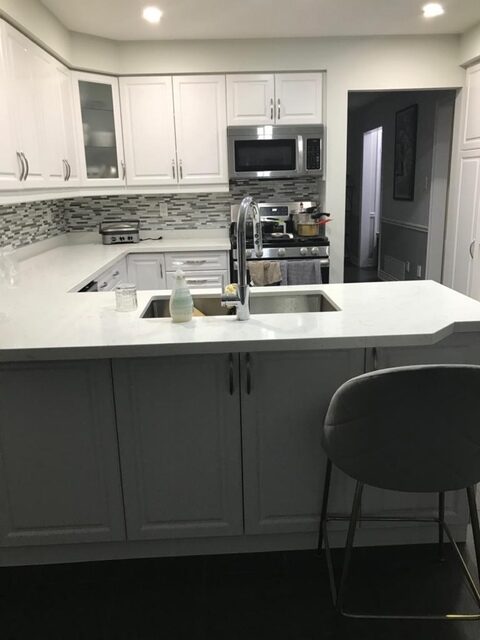 custom quartz porcelain granite kitchen