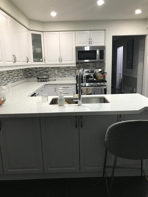 custom quartz porcelain granite kitchen