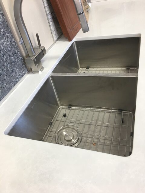 quartz porcelain granite custom kitchen stainless steel sink