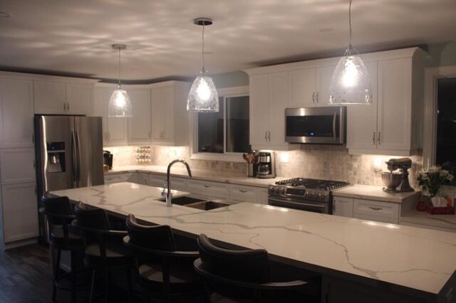 quartz porcelain granite custom kitchen