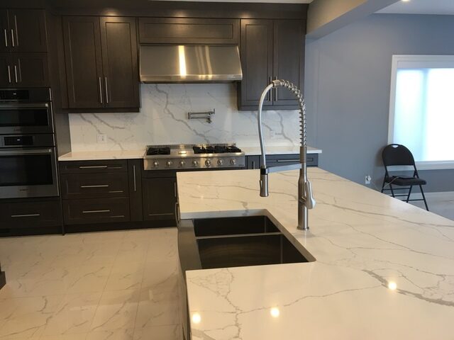 quartz porcelain granite kitchen counter