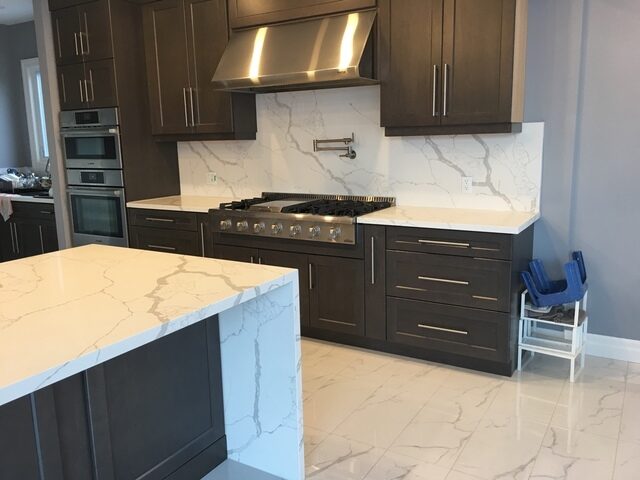 quartz porcelain granite kitchen counter