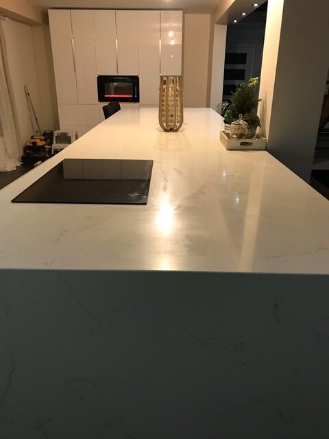 quartz porcelain granite kitchen counter