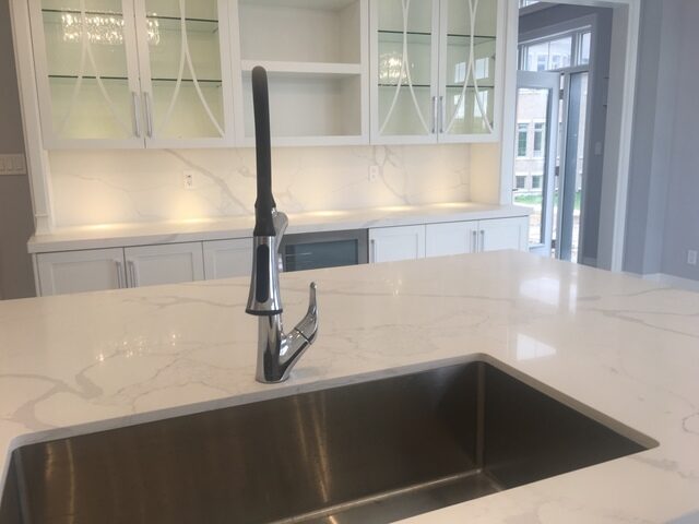 quartz porcelain granite kitchen counter