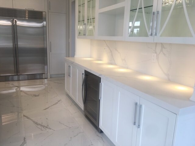 quartz porcelain granite kitchen counter