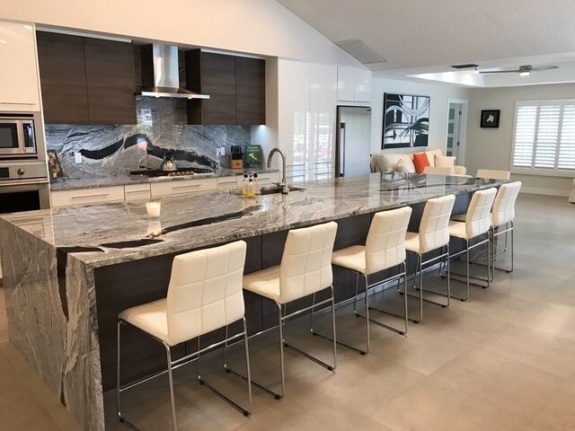 custom quartz porcelain granite kitchen