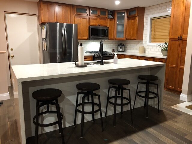 quartz porcelain granite custom kitchen