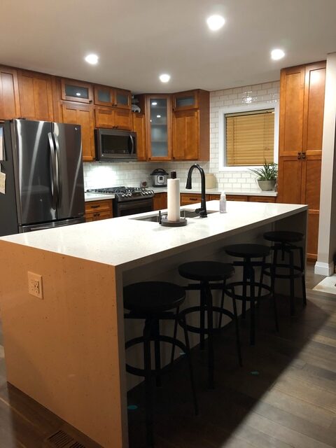 quartz porcelain granite custom kitchen