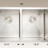 203318 double stainless steel sink toronto