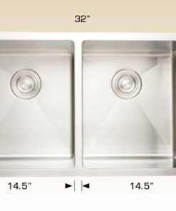 203335 – TITANIUM SERIES double stainless steel sink