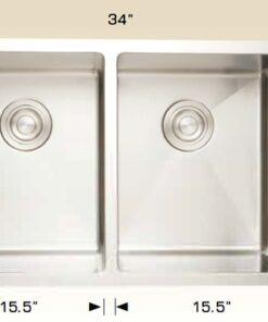 203351 – TITANIUM SERIES double stainless steel sink