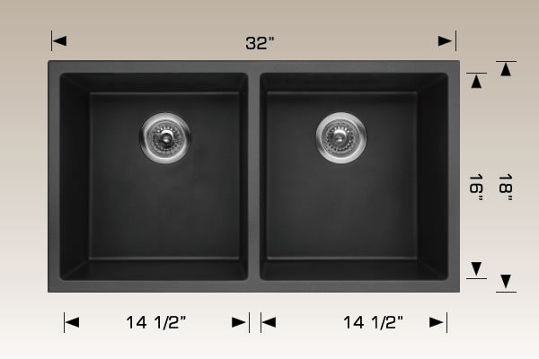 double black granite sink toronto 205055f