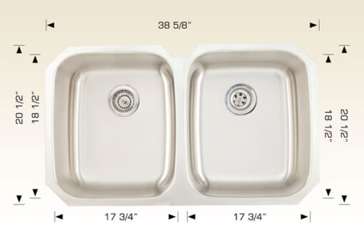 Builder Series – 207030 double stainless steel sink