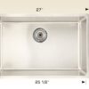 Builder Series – 208015 large stainless steel sink