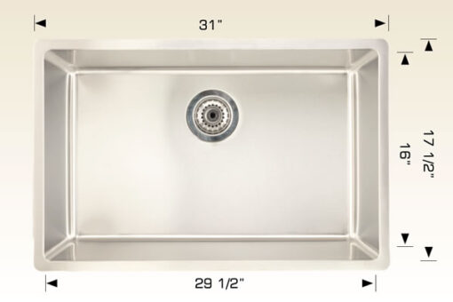 Builder Series – 208038 large stainless steel sink