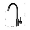 200003b black faucet With Brushed Finish