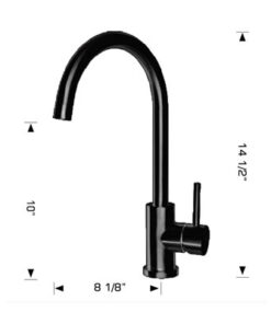 200003b black faucet With Brushed Finish