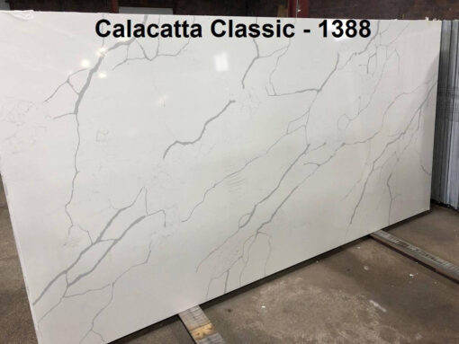 1388 Calacatta Classic all natural white quartz toronto