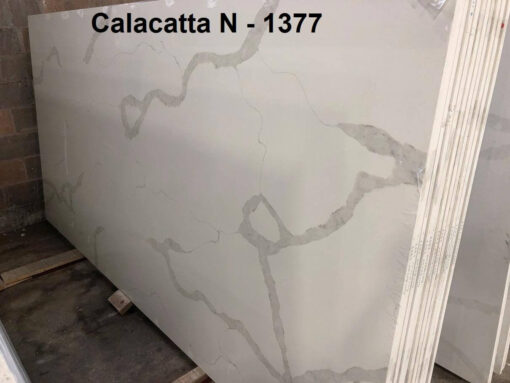 1377 Calacatta N all natural white quartz toronto