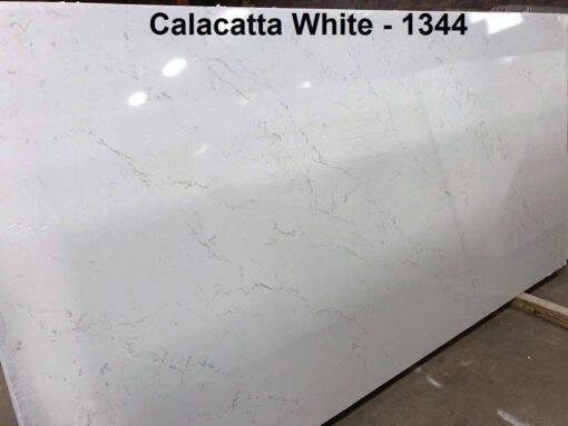 1344 Calacatta White all natural white quartz toronto