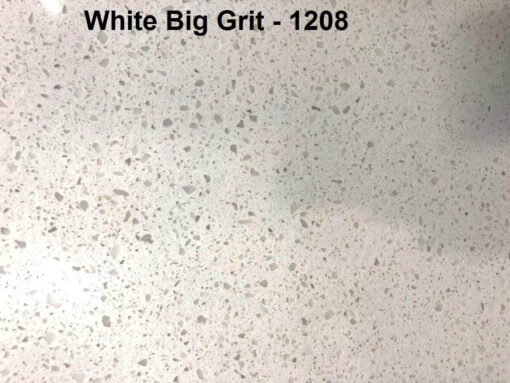 1208 White Big Grit all natural white quartz toronto
